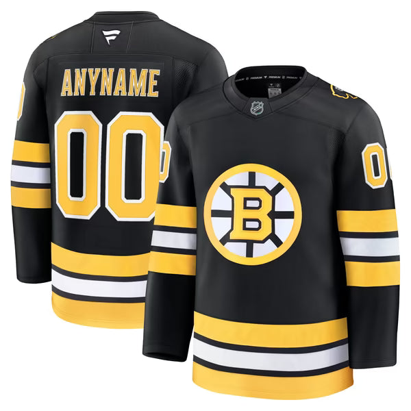Jerseys Teams Boston Bruins Fanatics Home Premium Custom Jersey Black