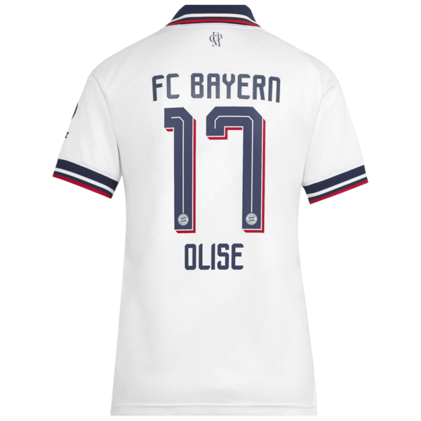 Michael Olise Bayern Munich Jerseys Teams Women's 2026/27 Away Replica Jersey - White