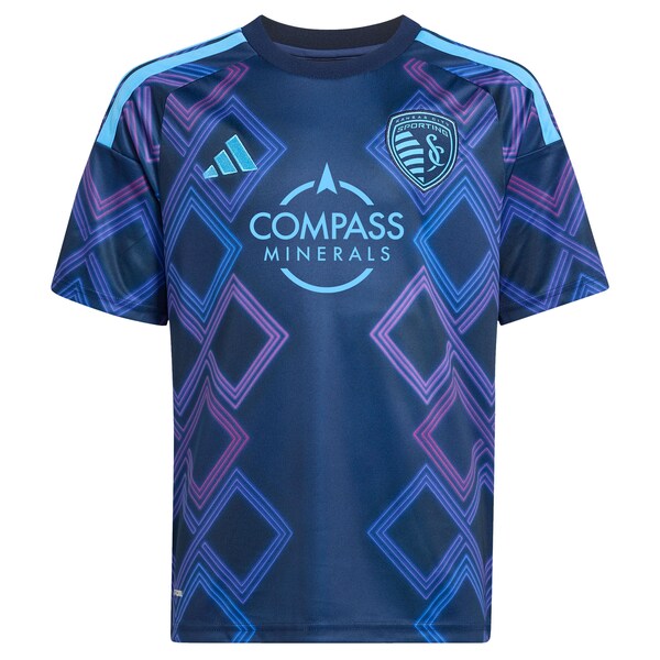 Adidas Sporting Kansas City Youth 2026 The 18th & Vine Kit Replica Custom Jersey Blue
