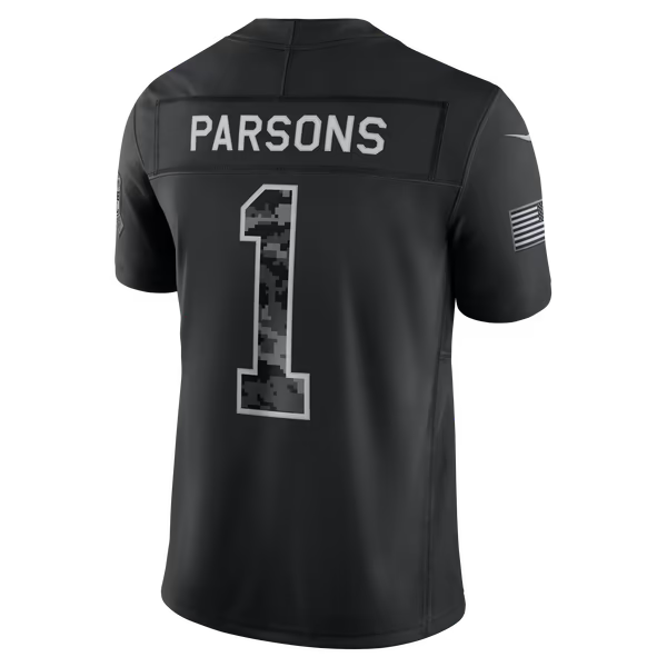 Micah Parsons Green Bay Packers Jerseys Teams 2026 Salute to Service Stitched Limited Jersey - Black