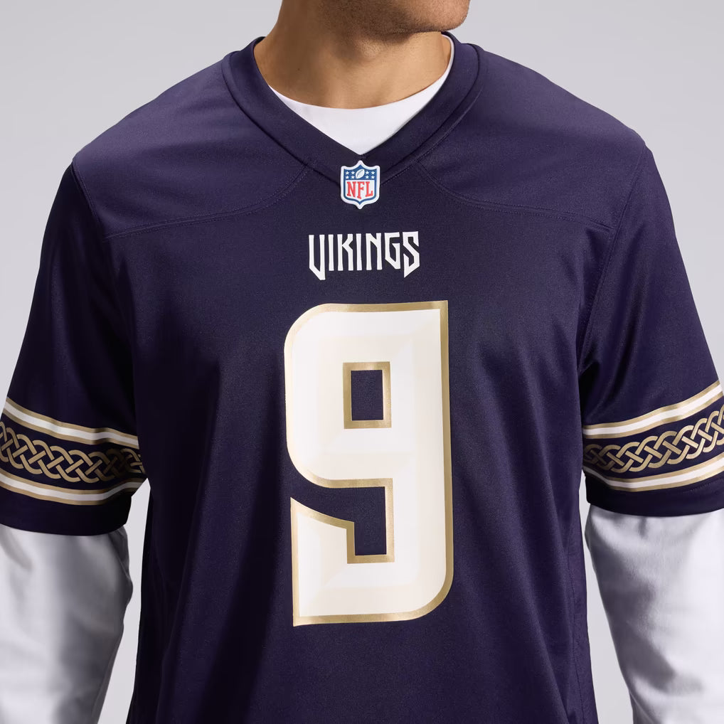 J.J McCarthy Minnesota Vikings Nike 2026 Rivalries Collection Game Jersey - Purple