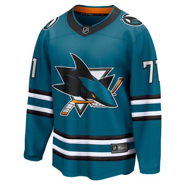 Jerseys Teams Macklin Celebrini Sharks Fanatics Jersey Teal
