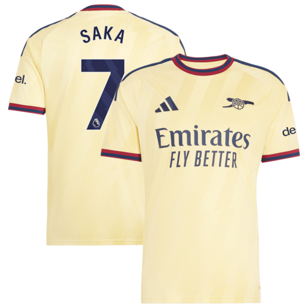 Bukayo Saka Arsenal Jerseys Teams 2026/27 Third Replica Jersey - Yellow