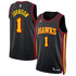 Jalen Johnson Atlanta Hawks Jordan Brand Unisex Swingman Jersey - Statement Edition - Black