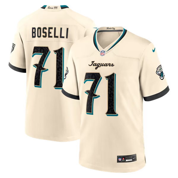 Tony Boselli Jacksonville Jaguars Nike 2026 Rivalries Collection Game Jersey - Natural