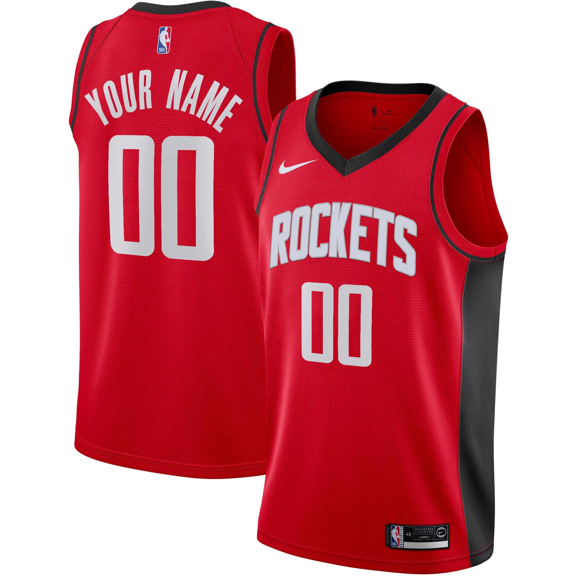 Jerseys Teams Nike Men's Houston Rockets Custom Swingman Jersey