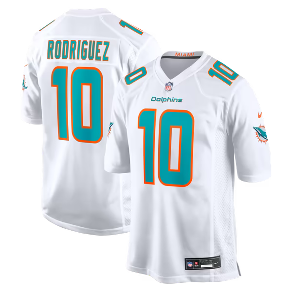 Jacob Rodriguez Miami Dolphins Jerseys Teams Game Jersey - White