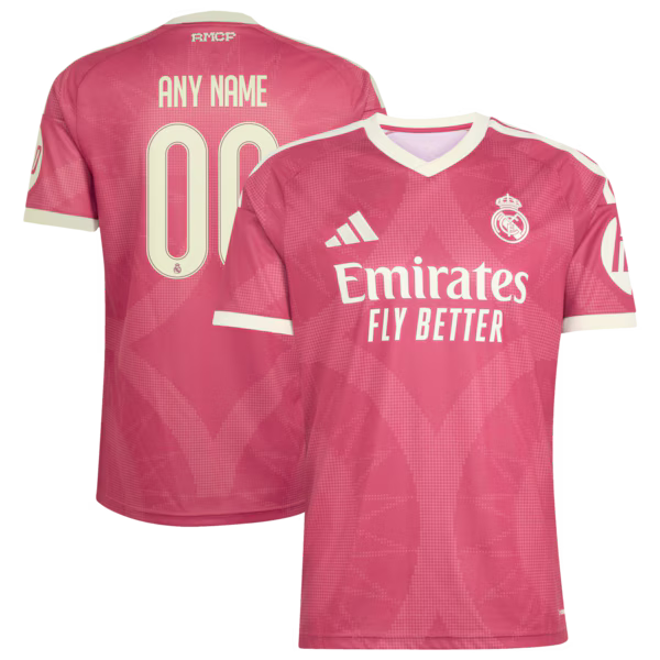 Real Madrid Jerseys Teams 2026/27 Third Replica Custom Jersey - Pink