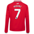 Adidas Mason Mount Manchester United 2026/27 Home Replica Long Sleeve Jersey Red
