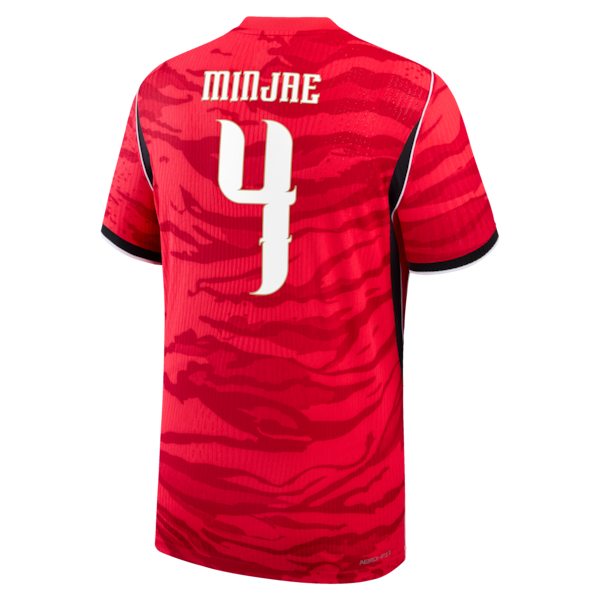 Jerseys Teams Kim Min-Jae South Korea National Team 2026 Home Match Authentic Jersey Red