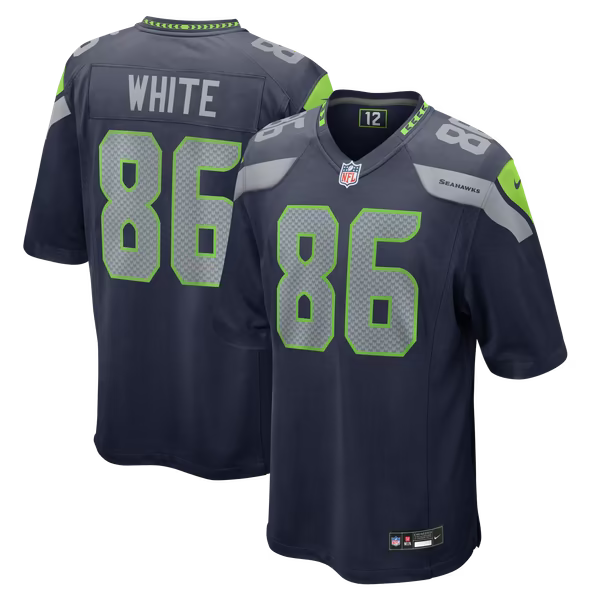 Ricky White Seattle Seahawks Nike Team Game Jersey - College Navy