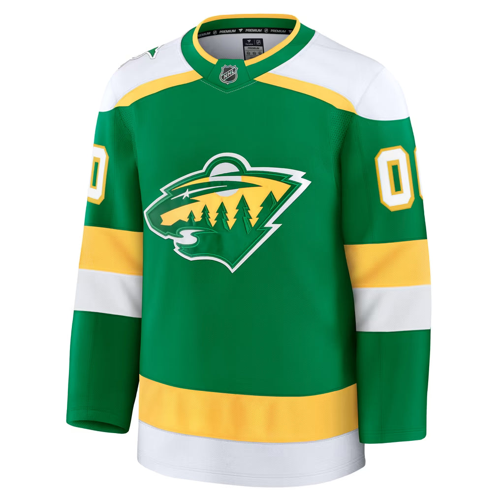 Jerseys Teams Fanatics Minnesota Wild Alternate Premium Custom Jersey - Green