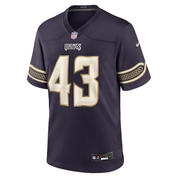 Andrew Van Ginkel Minnesota Vikings Jerseys Teams 2026 Rivalries Collection Game Jersey - Purple