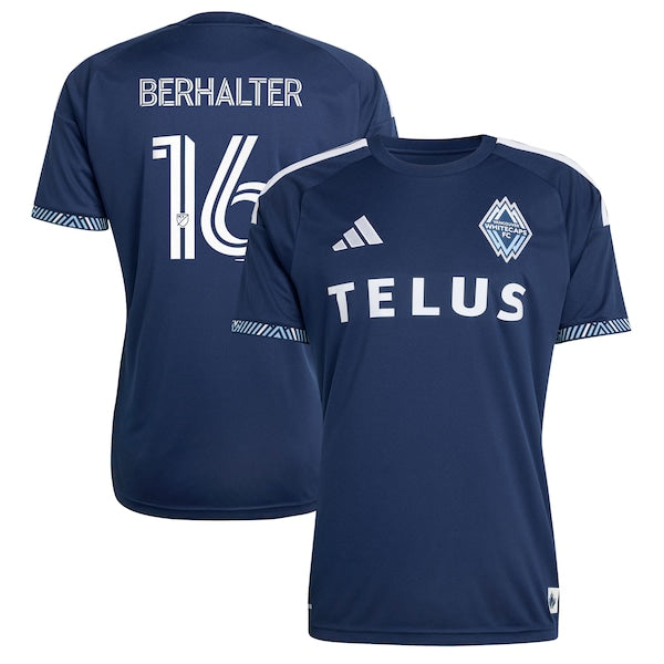 Adidas Sebastian Berhalter Vancouver Whitecaps FC 2026 The Coastal Jersey Replica Blue
