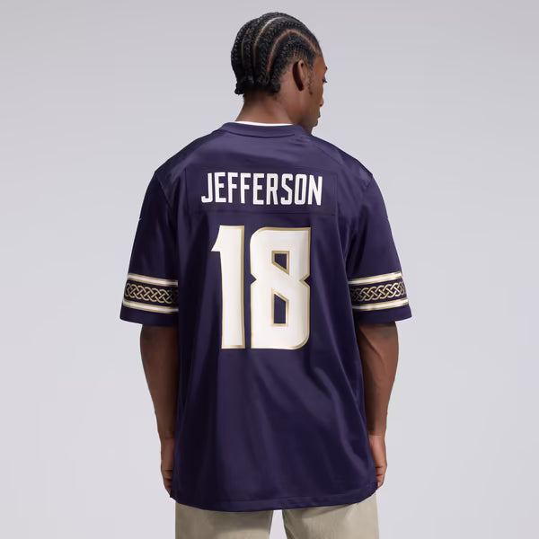 Justin Jefferson Minnesota Vikings Jerseys Teams 2026 Rivalries Collection Game Jersey - Purple