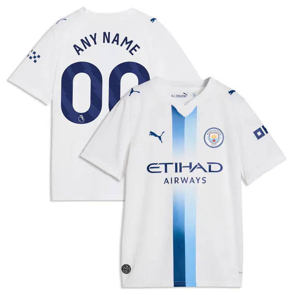 Manchester City Jerseys Teams Youth 2026/27 Third Replica Custom Jersey - White