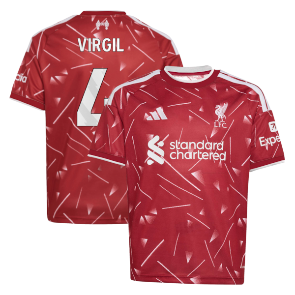 Jerseys Teams Virgil Van Dijk Liverpool 2026/27 Home Replica Youth Jersey Red