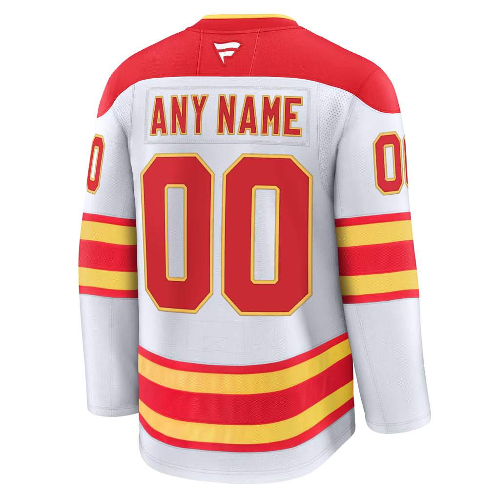 Jerseys Teams Fanatics Calgary Flames Away Premium Jersey White