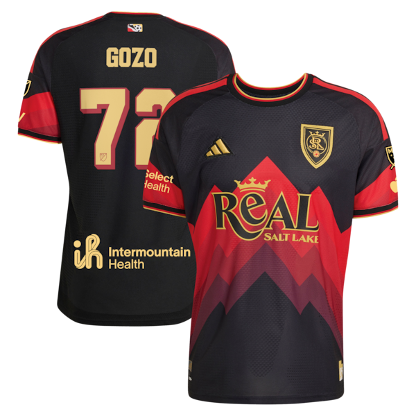 Zavier Gozo Real Salt Lake Jerseys Teams 2026 Archive On-Field Authentic Jersey - Black