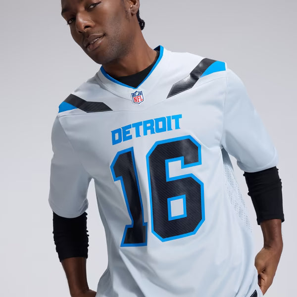 Jared Goff Detroit Lions Jerseys Teams 2026 Rivalries Collection Game Jersey - Silver