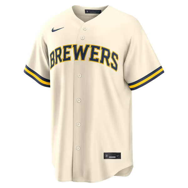 Jacob Misiorowski Milwaukee Brewers Jerseys Teams Home Replica Jersey - Cream