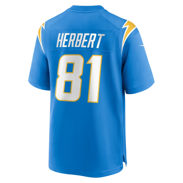 Patrick Herbert Los Angeles Chargers Jerseys Teams Team Game Jersey - Powder Blue