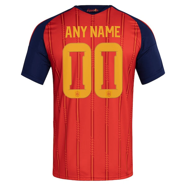 Adidas Spain National Team 2026 Home Replica Custom Jersey Red