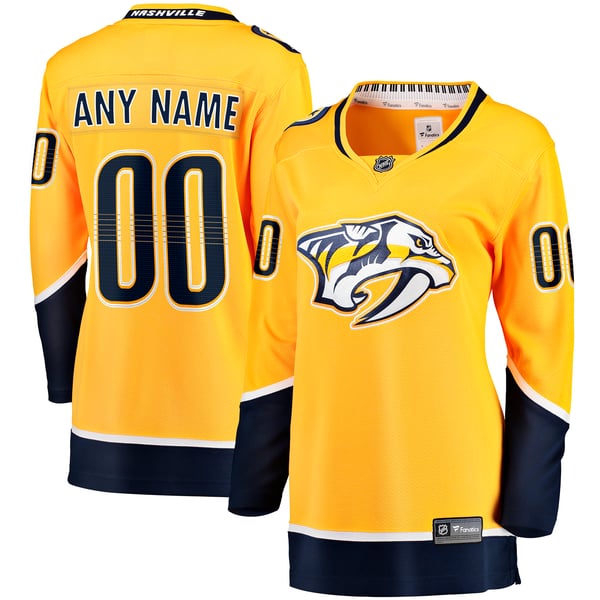 Jerseys Teams Fanatics Women's Nashville Predators Home Breakaway Custom Jersey