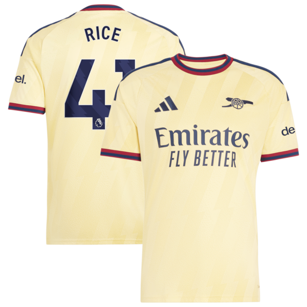 Declan Rice Arsenal Jerseys Teams 2026/27 Third Replica Jersey - Yellow