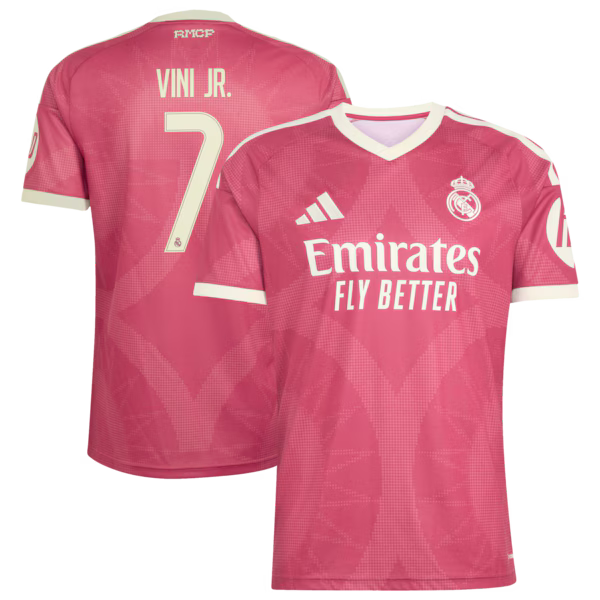 Vini Jr. Real Madrid adidas 2026/27 Third Replica Jersey - Pink