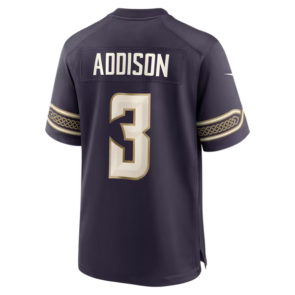 Jordan Addison Minnesota Vikings Nike 2026 Rivalries Collection Game Jersey - Purple