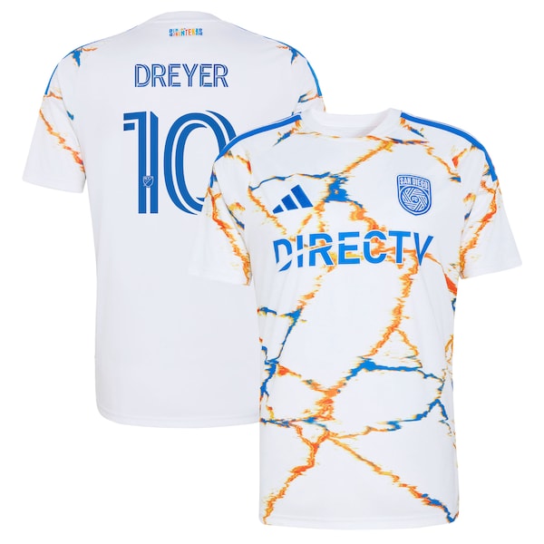 Anders Dreyer San Diego FC Jerseys Teams  2026 Unprecedented Unity Kit Replica Jersey - White