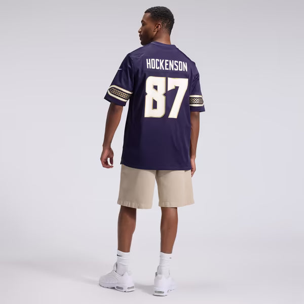 T.J. Hockenson Minnesota Vikings Jerseys Teams 2026 Rivalries Collection Game Jersey - Purple