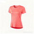 Women's Core-Light Running Shirt - Coral Red Heathered Performance Tee