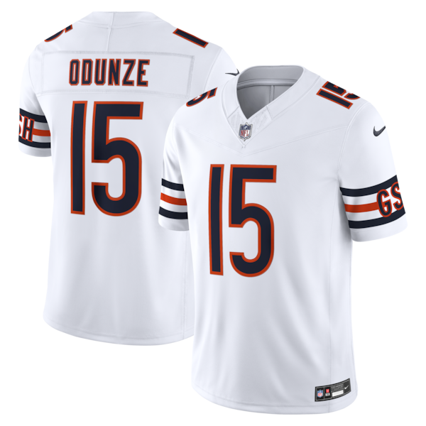 Rome Odunze Chicago Bears Jerseys Teams Vapor F.U.S.E. Stitched Limited Jersey - White