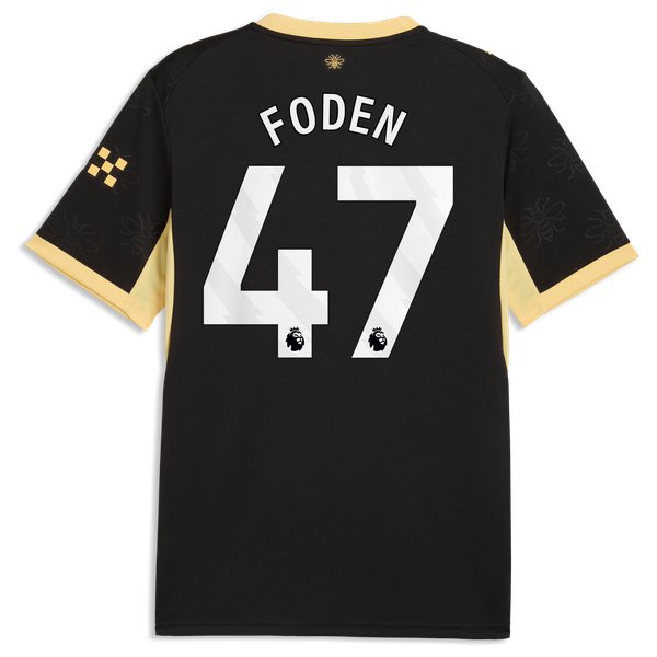 Phil Foden Manchester City Jerseys Teams 2026/27 Away Replica Jersey - Black