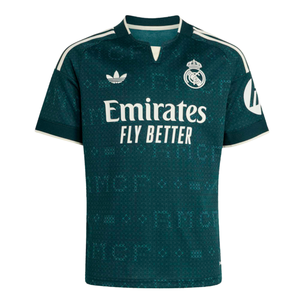 Real Madrid adidas Youth 2026/27 Away Replica Custom Jersey - Green
