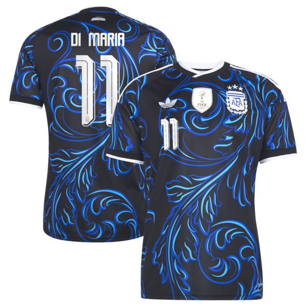 Jerseys Teams Angel Di Maria Argentina National Team 2026 Away Replica Jersey Black