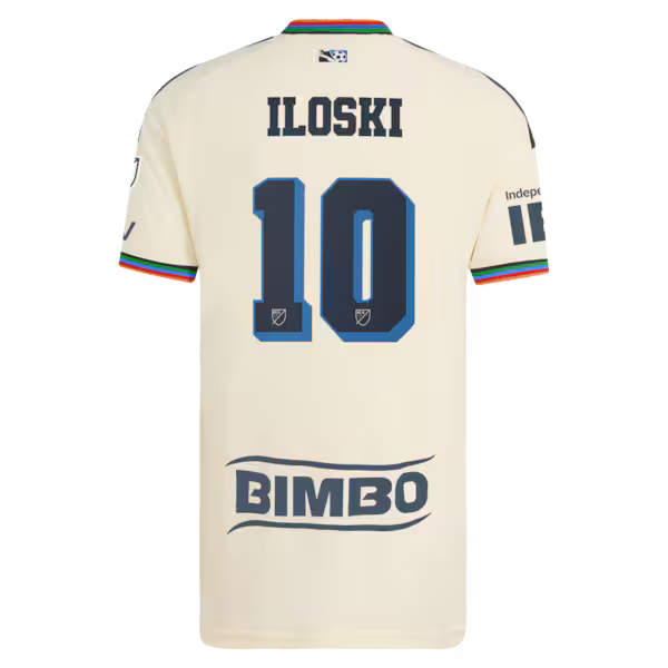 Milan Iloski Philadelphia Union Jerseys Teams 2026 Archive On-Field Authentic Jersey - Tan