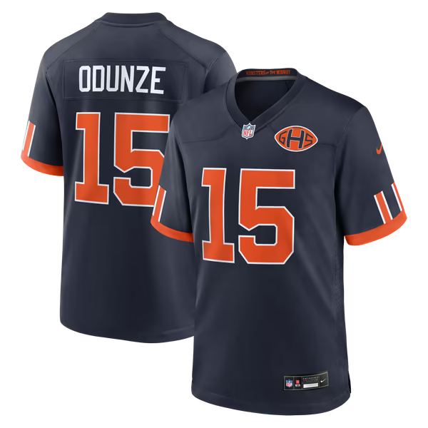 Rome Odunze Chicago Bears Nike 2026 Rivalries Collection Game Jersey - Navy
