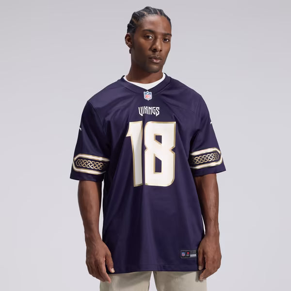 Justin Jefferson Minnesota Vikings Jerseys Teams 2026 Rivalries Collection Game Jersey - Purple