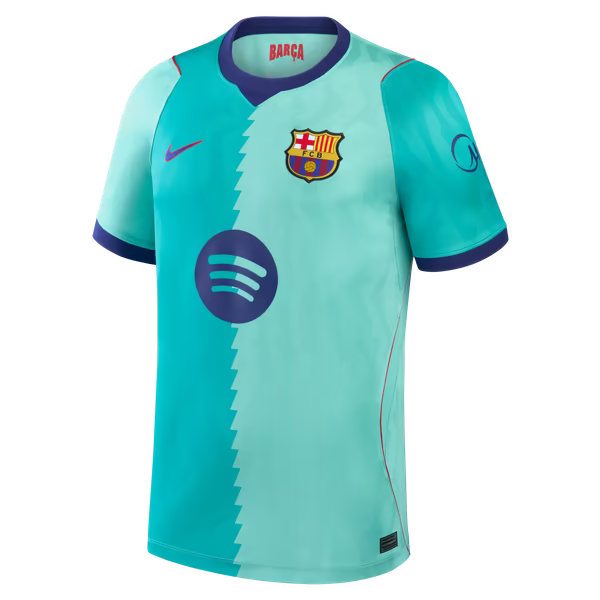 Barcelona Nike 2026/27 Third Stadium Replica Custom Jersey - Turquoise