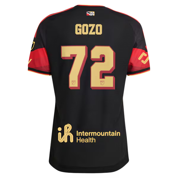 Zavier Gozo Real Salt Lake Jerseys Teams 2026 Archive On-Field Authentic Jersey - Black