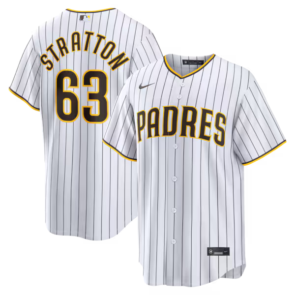 Hunter Stratton San Diego Padres Jerseys Teams Home Replica Jersey - White