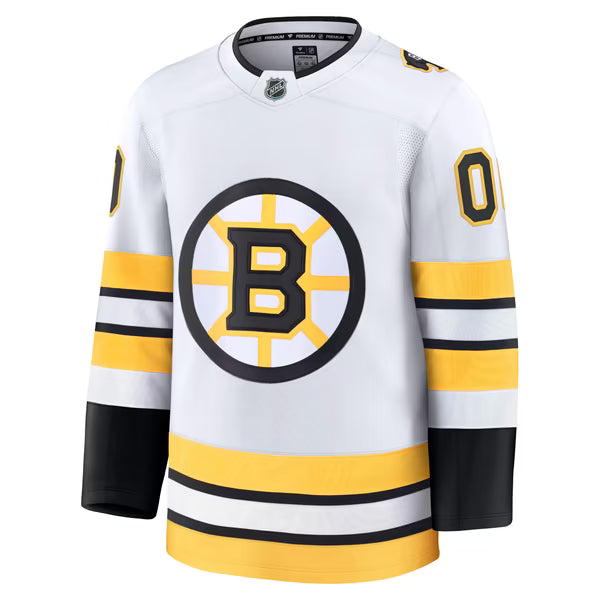 Jerseys Teams Boston Bruins Fanatics Away Premium Custom Jersey - White