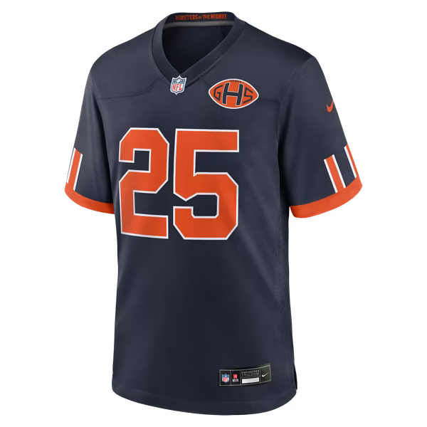 Kyle Monangai Chicago Bears Nike 2026 Rivalries Collection Game Jersey - Navy