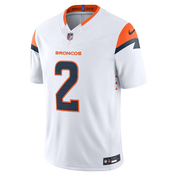 Pat Surtain II Denver Broncos Nike Vapor F.U.S.E. Stitched Limited Jersey - White