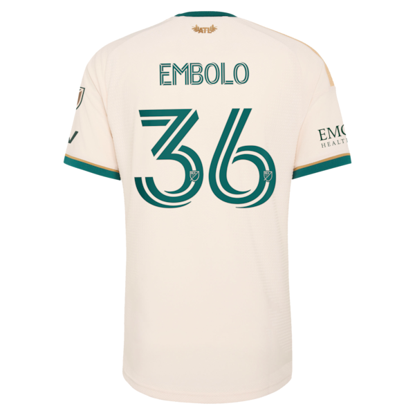 Breel Embolo Atlanta United FC Jerseys Teams 2026 Spirit of '96 On-Field Authentic Patch Jersey - Tan