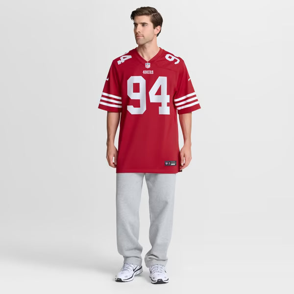 Romello Height San Francisco 49ers Nike Team Game Jersey - Scarlet