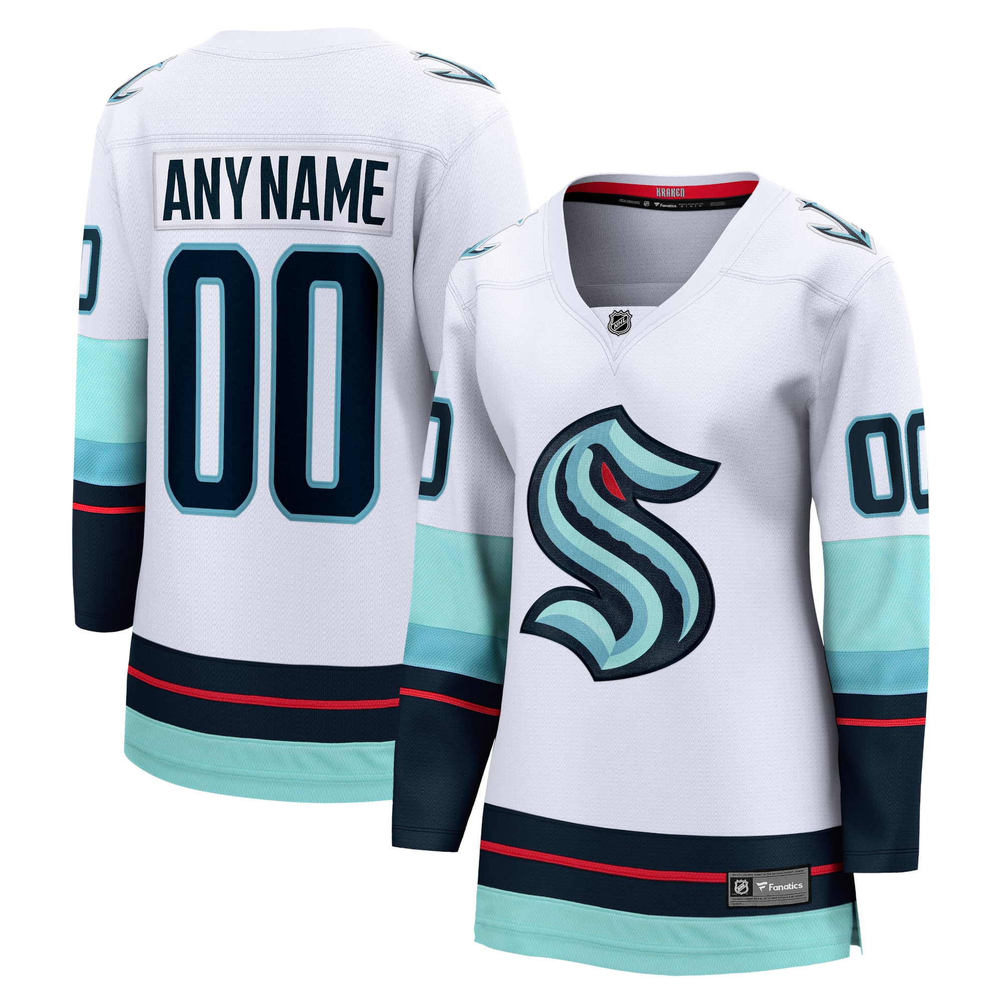 Jerseys Teams Fanatics Women's Seattle Kraken Away Breakaway Jersey - White